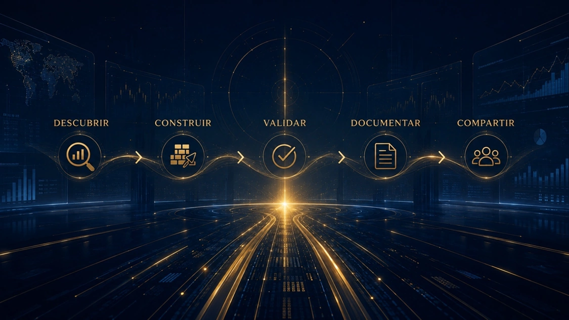 Proceso de desarrollo ZEN Capital: descubrir, construir, validar, documentar y compartir